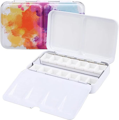 LOONENG Empty Watercolor Palette, Empty Watercolor Tin by LOONENG