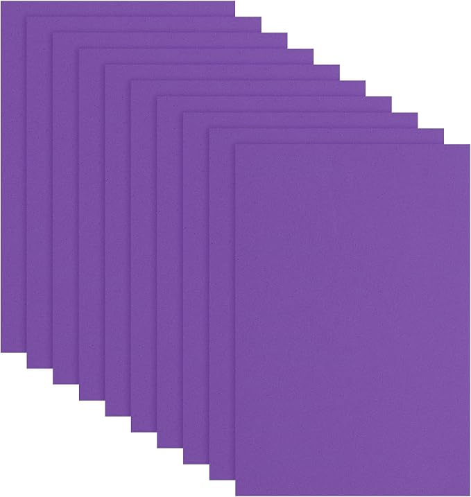 uxcell 10 Pcs Dark Purple EVA A4 Foam Sheets Crafts, 12 x 8 Inch Foam Paper by uxcell
