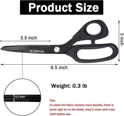 8.5 Inch Tailor Scissors All Purpose, Heavy Duty Premium Stainless Steel - Image 7