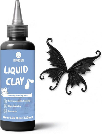 Liquid Polymer Clay Black 4.2oz, Liquid Clay by Unknown
