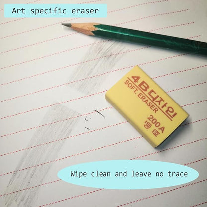 4B Erasers 15 Pack Pencil Erasers Yellow Erasers - Image 4