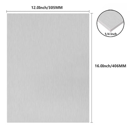 6061 T651 Aluminum Sheet Metal 12 x 16 x 1/4 Inch Thick Flat Plain Aluminum - Image 2