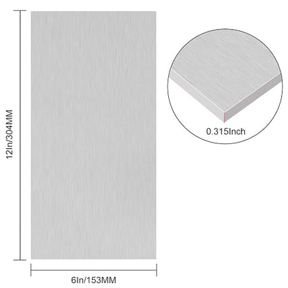 6061 T651 Aluminum Sheet Metal 6 x 12 x 5/16 Inch Flat Plain Aluminum Plate - Image 2