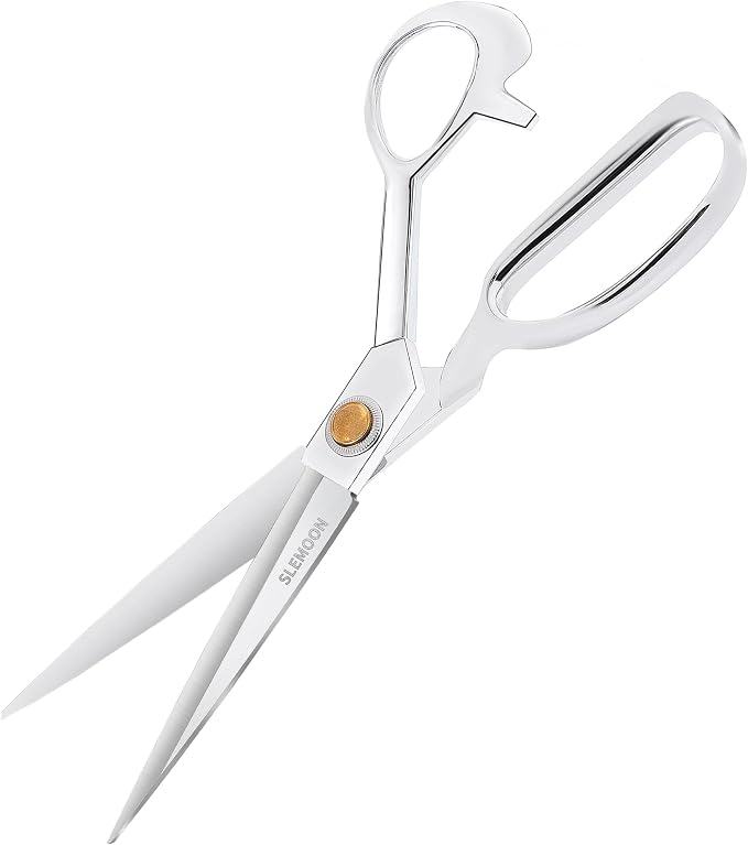 10" Sewing Scissors, Heavy Duty Tailor Scissors Shears by SLEMOON