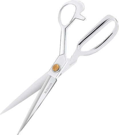 10" Sewing Scissors, Heavy Duty Tailor Scissors Shears by SLEMOON