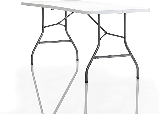 Cosco 6ft Fold-in-Half Blow Molded Folding Table, Indoor/Outdoor, Comfort Handle - Image 10