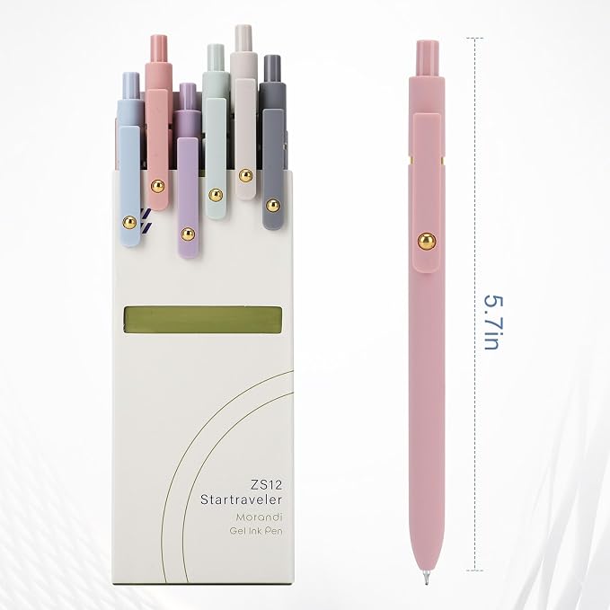 Gel Pens 6Pcs, 0.7mm Smooth Writing Black Ink Pens - Image 6
