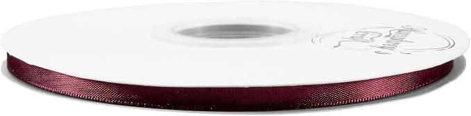 Humphrey's Craft 1/4 Inch Burgundy/Maroon Double Faced Satin Ribbon - Image 3