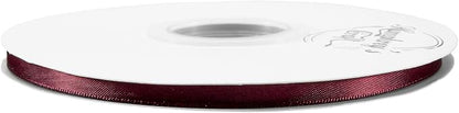 Humphrey's Craft 1/4 Inch Burgundy/Maroon Double Faced Satin Ribbon - Image 3