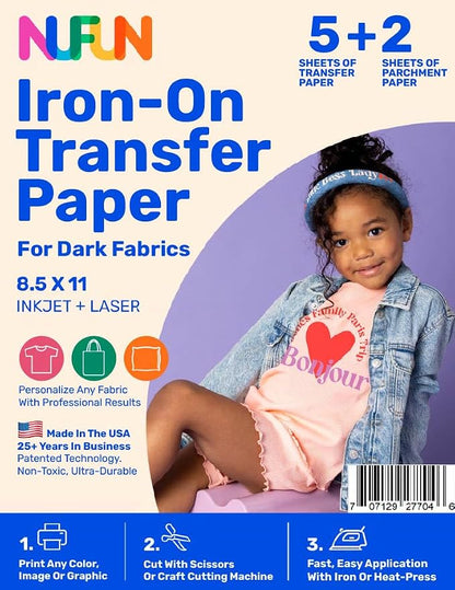 NuFun Activities Printable Iron-on Heat Transfer Paper by NufunActivitesDesignPrintIronEnjoy