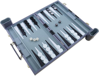 Backgammon Set - Classic Board Game - Portable Travel Strategy Backgammon Game - Image 3