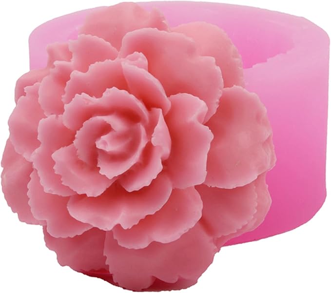 3D Carnation Candle Mold Flower Silicone Mold by NINEXY