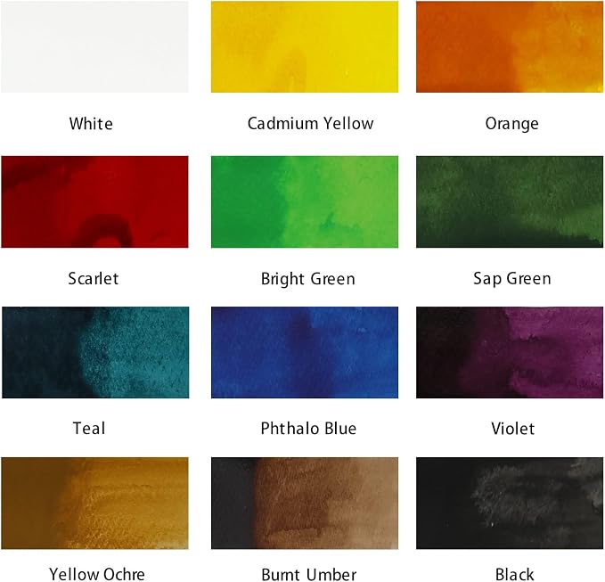 Mont Marte Acrylic Ink Premium 12pc x 20ml, Acrylic Inks - Image 3