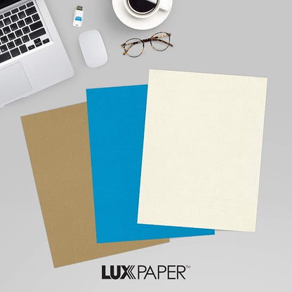 LUXPaper 8.5" x 11" Paper | Letter Size | Natural Linen | 32lb Paper Weight | - Image 9