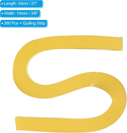PATIKIL 120pcs Quilling Paper Strips Paper Flowers Quilling Kits 3/8" Origami - Image 2