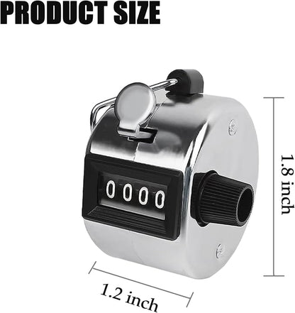 GDMINLO Metal Hand Tally Clicker Counter, 4-Digit Number Count Clicker - Image 4