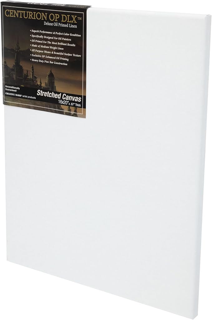 Centurion Deluxe Professional Oil Primed Linen Stretched Canvas, 11oz Linen - Image 2