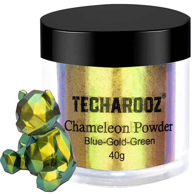 TECHAROOZ Chameleon Mica Powder - 40g Color Shift Mica Powder - Holographic by TECHAROOZ
