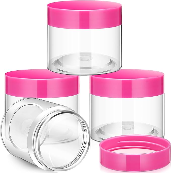 SATINIOR 12 Pack 6 oz Plastic Container Jars - Image 2