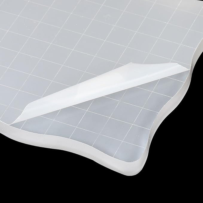 PATIKIL 4" x 4" Acrylic Stamp Block, 2 Pack Clear Stamping Block - Image 5