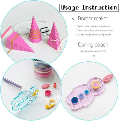Quilling Kits - Quilling Tools Supplies, Paper Crimper, Quilling Paper Strips - Image 5