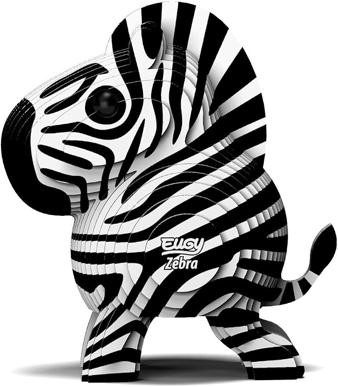 Eugy Zebra 3D Puzzle, 26 Piece Eco-Friendly Educational Toy Puzzles - Image 3