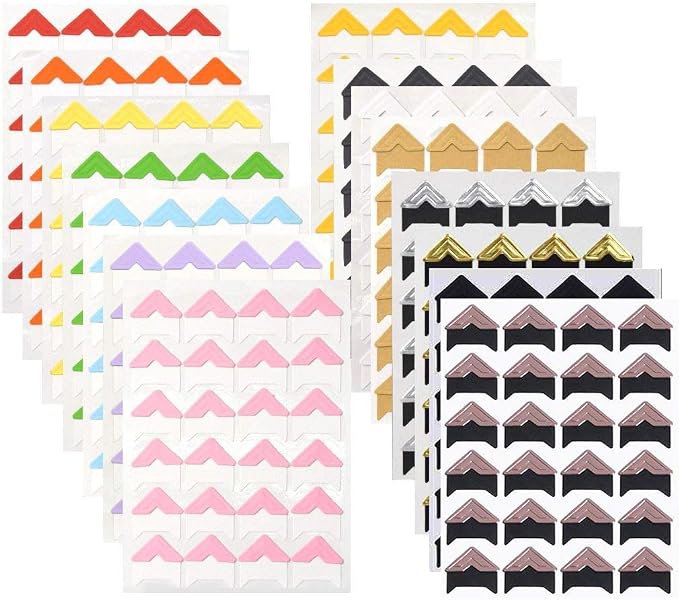 360 Count Self-Adhesive Acid Free Photo Corners by Pulaisen