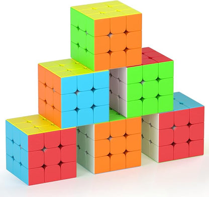 Full Size 3x3x3 Speed Cube Set, 2.2in Puzzle Party Favors Toy Stickerless Magic by Vdealen