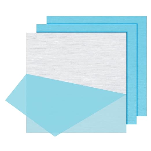 PATIKIL 6061 T651 Aluminum Sheet Metal 12 x 12 x 1/32 Inch 3Pcs Flat Plain by PATIKIL