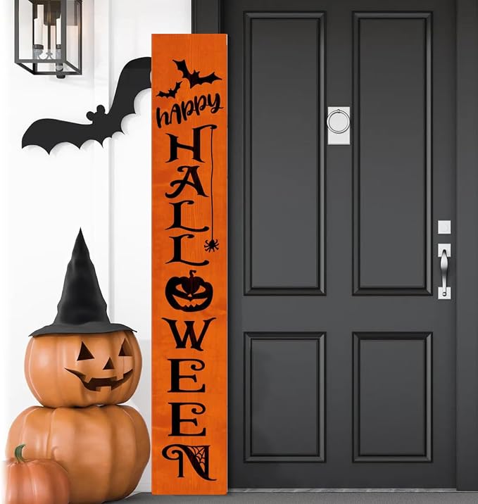 Halloween Stencils for Porch Sign Large Skeleton Boo Stencils Witch Ghost - Image 6