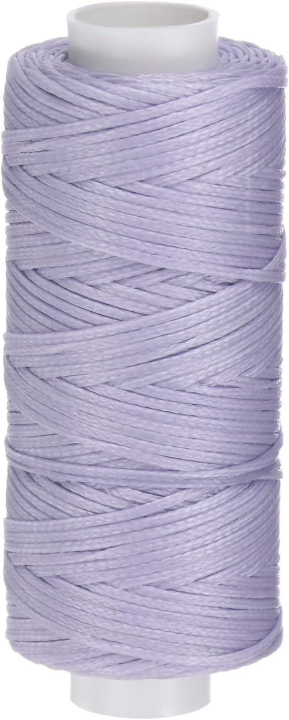uxcell Leather Sewing Waxed Thread, 55 Yards / 50m 0.8mm 150D Flat Polyester by uxcell