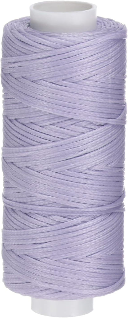 uxcell Leather Sewing Waxed Thread, 55 Yards / 50m 0.8mm 150D Flat Polyester by uxcell