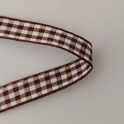 Brown Gingham Ribbon 25 Yards Christmas Ribbon - Image 8