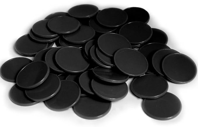 Set of 100 1 Inch Opaque Plastic Learning Counters Mini Poker Chips Game Tokens by HAKITAROOM
