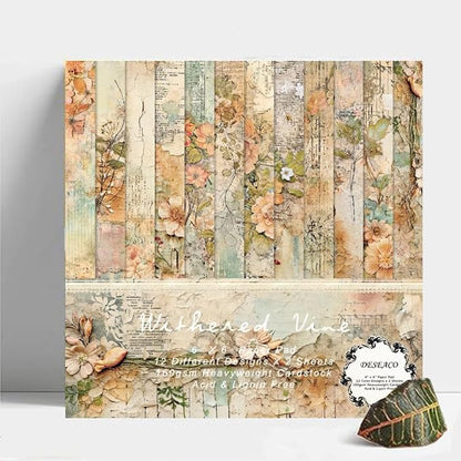 24 Sheets Decorative Scrapbooking Paper Pad 6x6 Craft Paper Single-Side Card - Image 2
