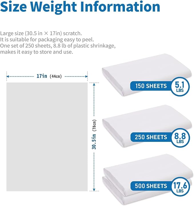 HANA PAPER 30.5" x 17" Large Size Packing Paper Sheets - Image 5
