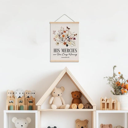 Christian Decor Floral Poster Hanger, Jesus Religious Wall Decor, Christian - Image 3