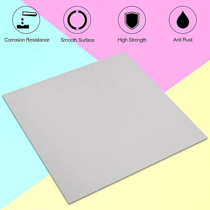 2Pcs 430 Stainless Steel Sheet Metal 8" x 8" x 1/32" Inch Metal Plates - Image 2