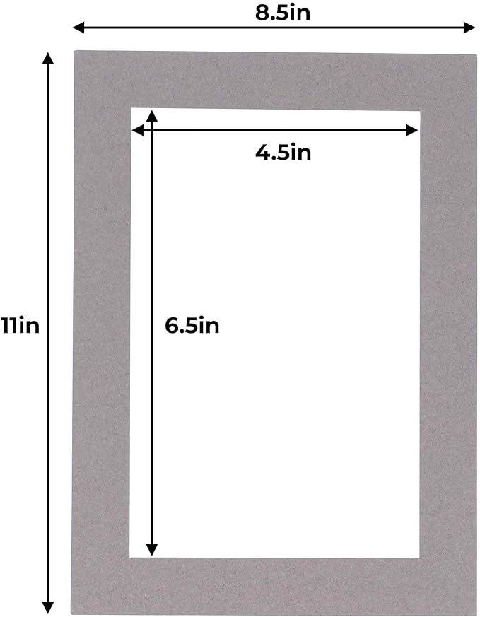 5x7 Mat for 8.5x11 Frame - Image 3