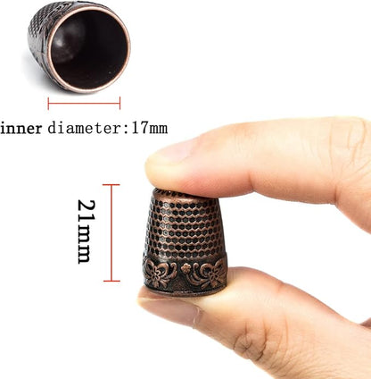 ZESION 4Pcs Sewing Thimbles, Metal Thimbles - Image 2