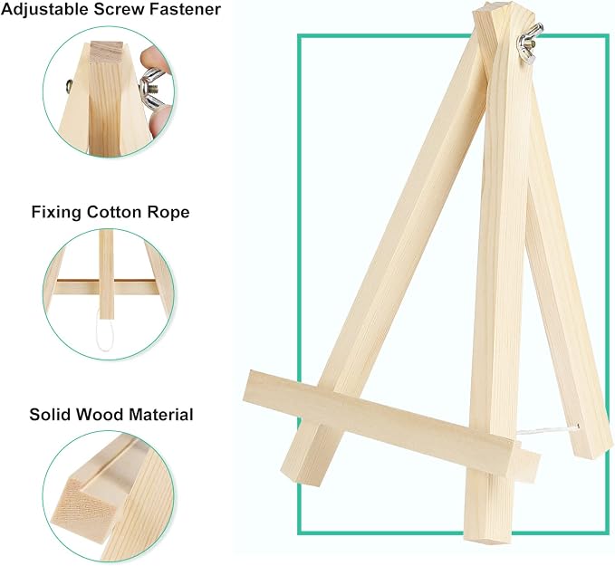 Kinlink 9 Inch Tall Wood Easels - Image 3