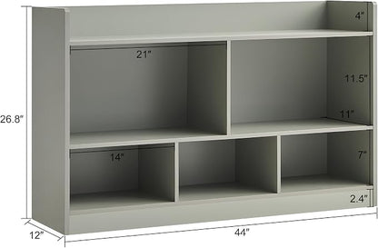 Kids Toy Storage Organizer, 5-Section Bookshelf - Image 3