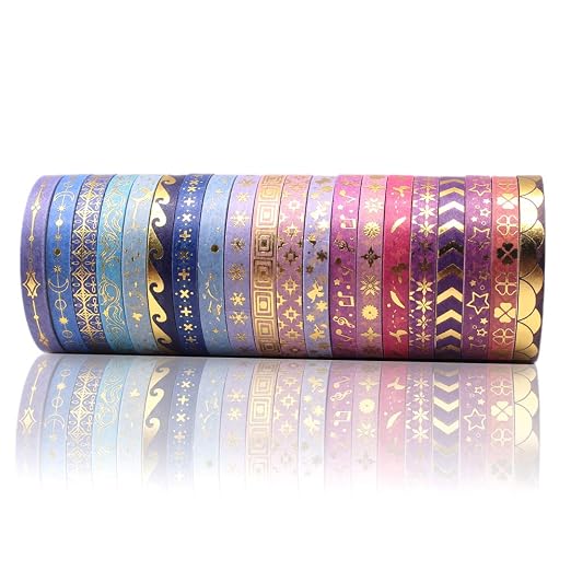 AEBORN Thin Purple Washi Tape - Image 4
