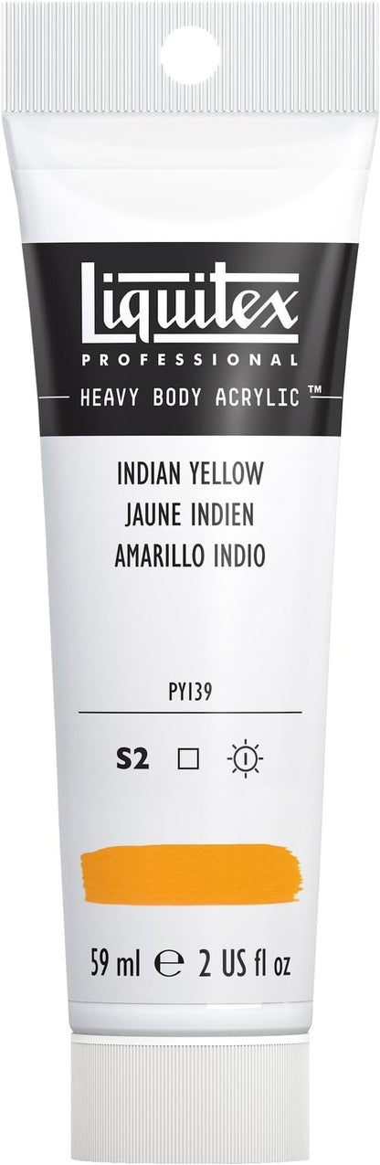Liquitex Professional Heavy Body Acrylic Paint, 2-oz Tube, Indian Yellow by Liquitex