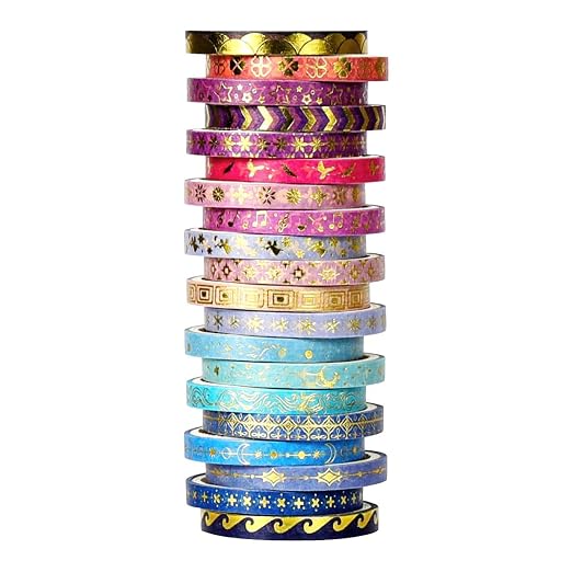 AEBORN Thin Purple Washi Tape - Image 2