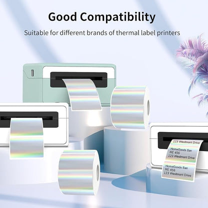 2.25"x1.25" Direct Thermal Labels, Holographic Thermal Printer Labels - Image 3