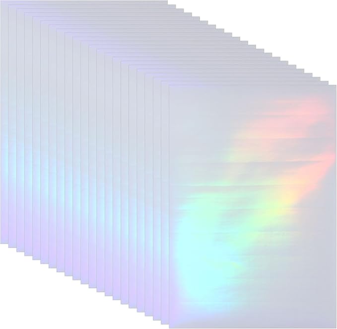 PATIKIL 8.3x5.8" Holographic Sticker Paper, 20Sheets A5 Polypropylene by PATIKIL