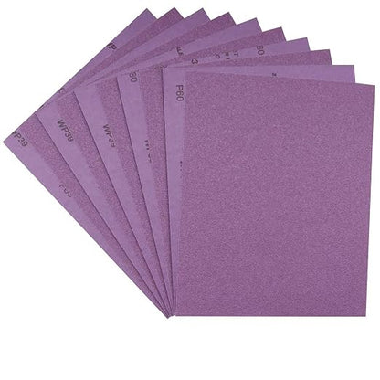 Sandpaper 60 Grit, Wet Dry Sanding Sheets, High Performance White Fused Alumina by MAXMAN