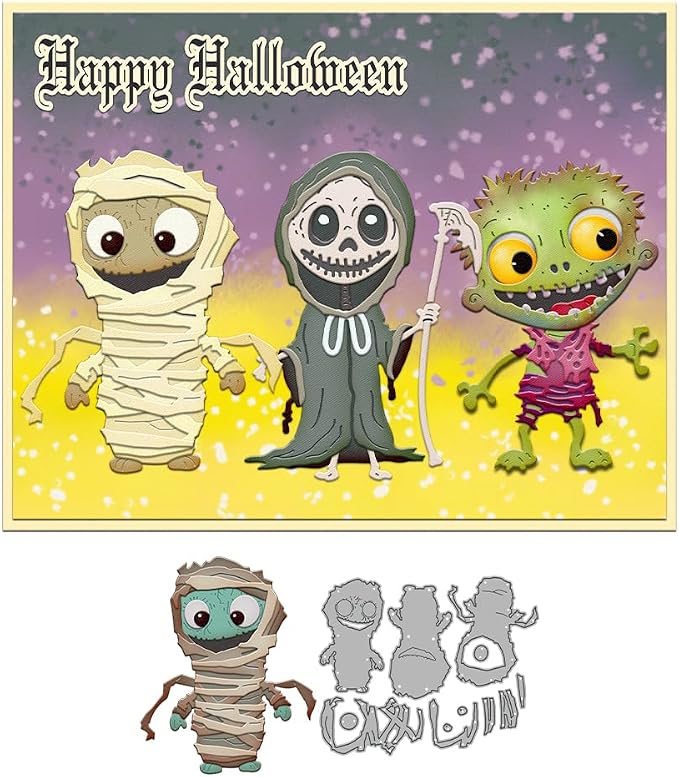 Halloween Clear Silicone stampReusable Stamp - Image 2
