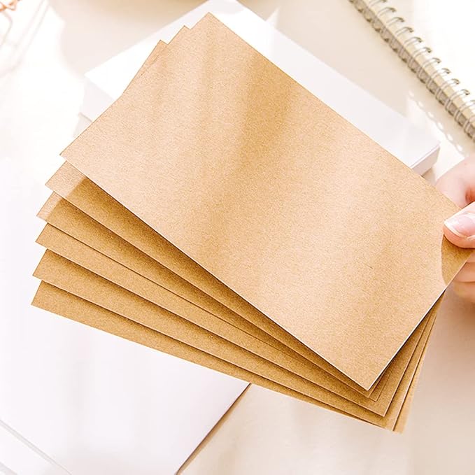 Bercoor 200 Pack Blank 3 x 5 Inch Index Cards, Heavy Study Cards, Note Cards - Image 6